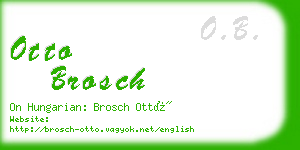 otto brosch business card